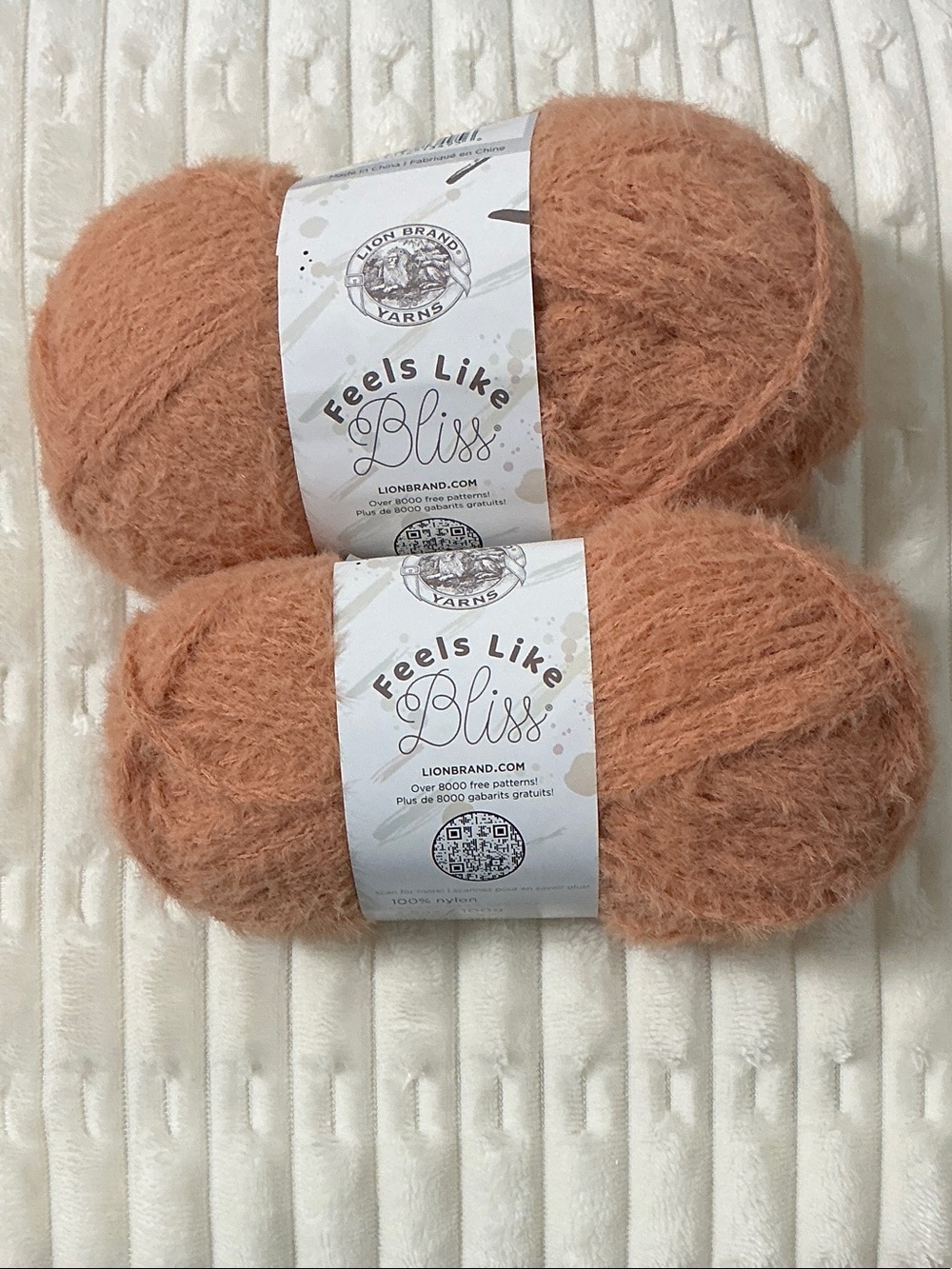 Feels Like Bliss Soft Yarn Skeins — Peach Orange